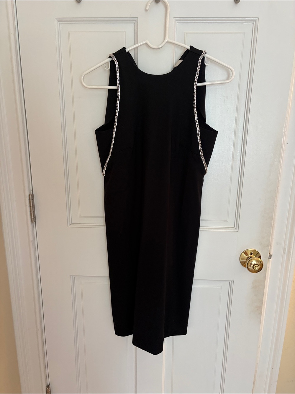 LOFT Black Midi Dress with Rhinestone Trim NWT
0 Petite